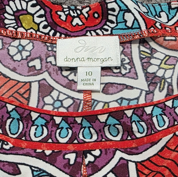 Donna Morgan Multicolor Paisley Dress - Picture 4 of 5